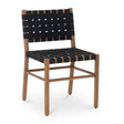 Modern European furniture - Black Woven Outdoor Dining Chair - www.oroa.com