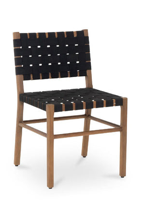 Modern European furniture - Black Woven Outdoor Dining Chair - www.oroa.com