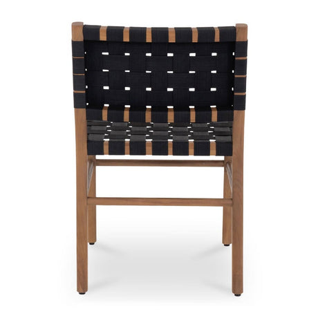 Modern European furniture - Black Woven Outdoor Dining Chair - www.oroa.com