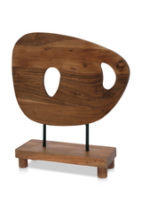 Modern European furniture - Natural Acacia Freeform Sculpture - www.oroa.com