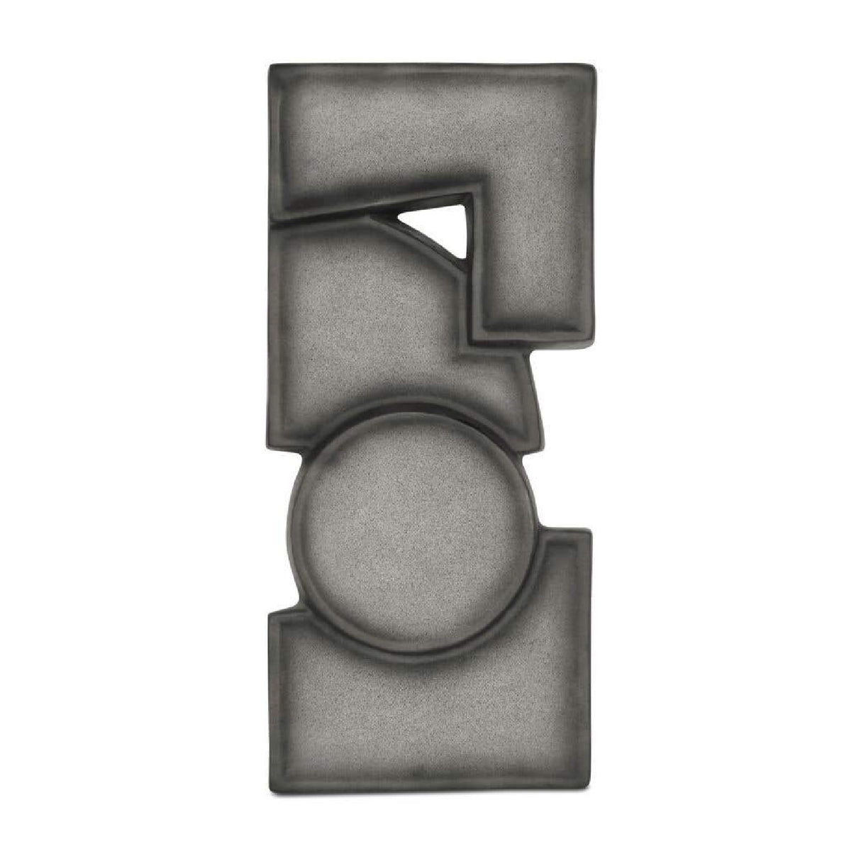 Modern European furniture - Gray Geometrical Wall Sculpture - www.oroa.com