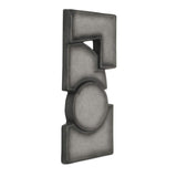 Modern European furniture - Gray Geometrical Wall Sculpture - www.oroa.com