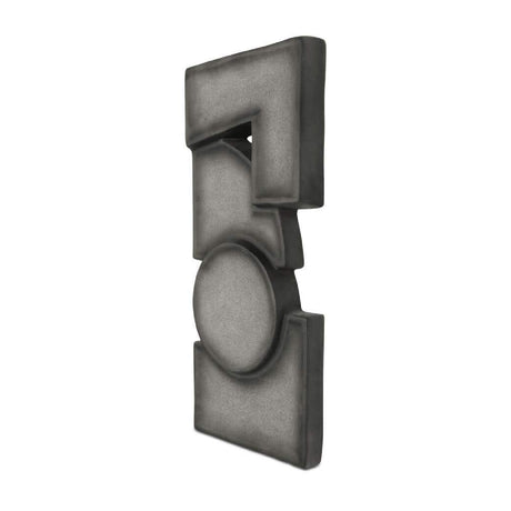 Modern European furniture - Gray Geometrical Wall Sculpture - www.oroa.com