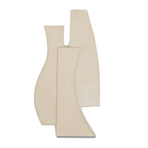 Modern European furniture - Beige Layered Wall Sculpture - www.oroa.com