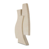 Modern European furniture - Beige Layered Wall Sculpture - www.oroa.com