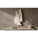 Modern European furniture - Beige Layered Wall Sculpture - www.oroa.com