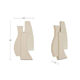 Modern European furniture - Beige Layered Wall Sculpture - www.oroa.com