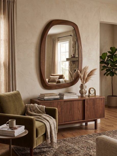 Brown Mango Wood Mirror - Novi Living Levi - view 2