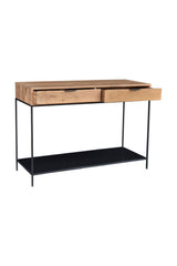 Modern European furniture - Solid Teak Wood Console Table - www.oroa.com