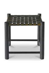 Modern European furniture - Green Woven Leather Stool - www.oroa.com