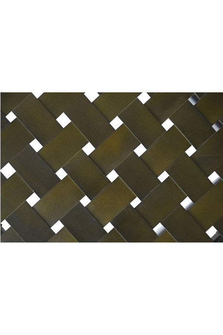 Modern European furniture - Green Woven Leather Stool - www.oroa.com