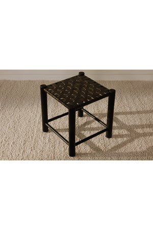 Modern European furniture - Green Woven Leather Stool - www.oroa.com
