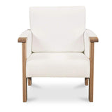 Oak Framed Upholstered Accent Chair | Novi Living Bauer