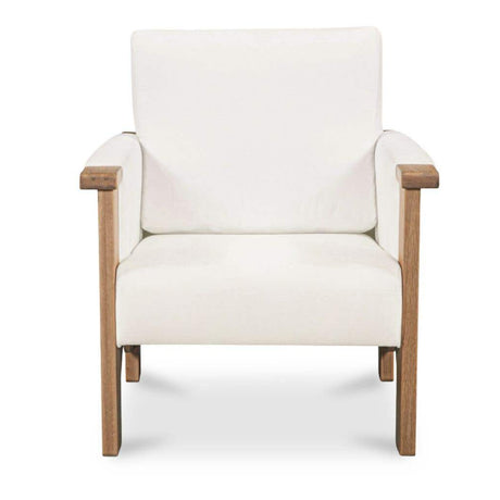 Oak Framed Upholstered Accent Chair | Novi Living Bauer