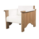 Oak Framed Upholstered Accent Chair | Novi Living Bauer