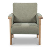 Oak Framed Upholstered Accent Chair | Novi Living Bauer