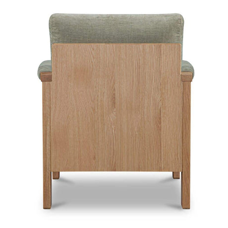 Oak Framed Upholstered Accent Chair | Novi Living Bauer