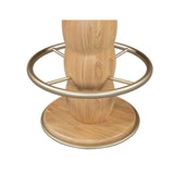 Oak Round Swivel Counter Stool | Novi Living Nio
