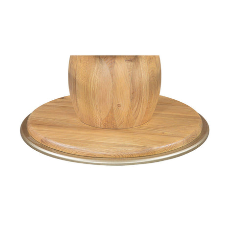 Oak Round Swivel Counter Stool | Novi Living Nio