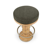 Oak Round Swivel Counter Stool | Novi Living Nio