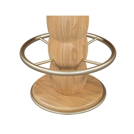 Oak Round Swivel Counter Stool | Novi Living Nio