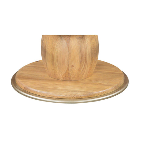 Oak Round Swivel Counter Stool | Novi Living Nio
