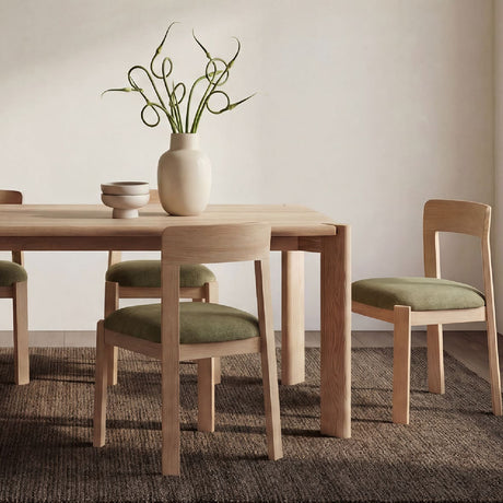 Oak Framed Padded Dining Chairs (2) | Novi Living Oli