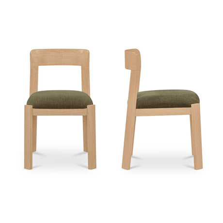 Oak Framed Padded Dining Chairs (2) | Novi Living Oli