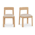 Oak Framed Padded Dining Chairs (2) | Novi Living Oli