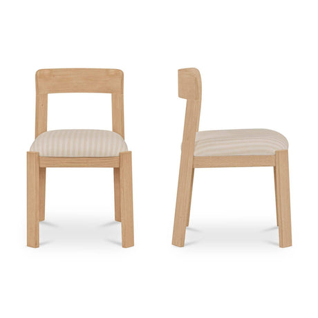Oak Framed Padded Dining Chairs (2) | Novi Living Oli