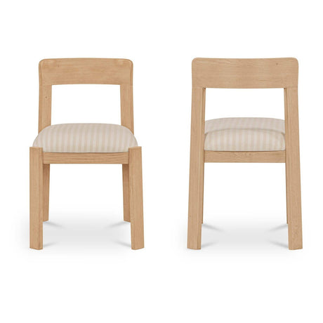 Oak Framed Padded Dining Chairs (2) | Novi Living Oli