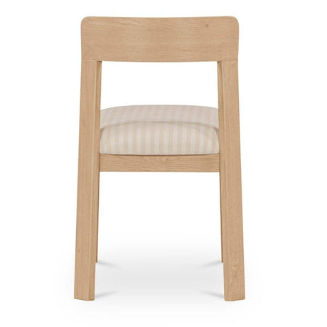 Oak Framed Padded Dining Chairs (2) | Novi Living Oli