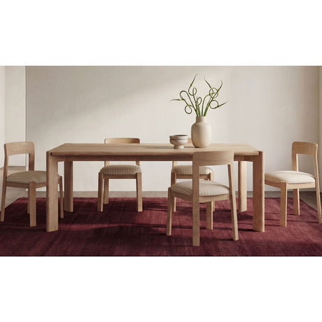 Oak Framed Padded Dining Chairs (2) | Novi Living Oli