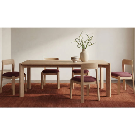 Oak Framed Padded Dining Chairs (2) | Novi Living Oli