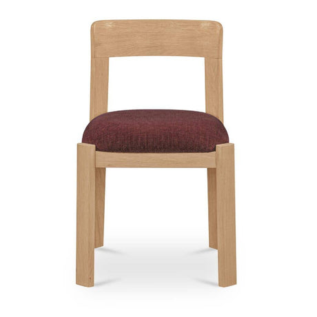 Oak Framed Padded Dining Chairs (2) | Novi Living Oli
