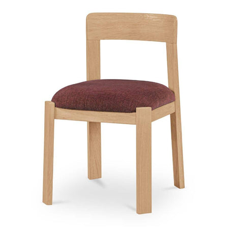 Oak Framed Padded Dining Chairs (2) | Novi Living Oli