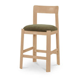 Oak Framed Padded Counter Stool | Novi Living Oli