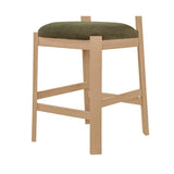 Oak Framed Padded Counter Stool | Novi Living Oli