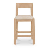 Oak Framed Padded Counter Stool | Novi Living Oli