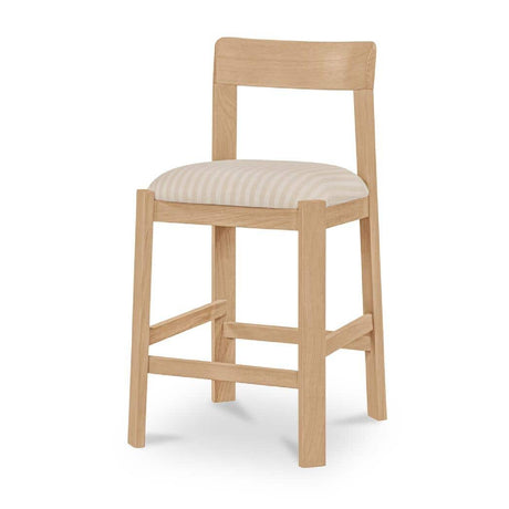 Oak Framed Padded Counter Stool | Novi Living Oli