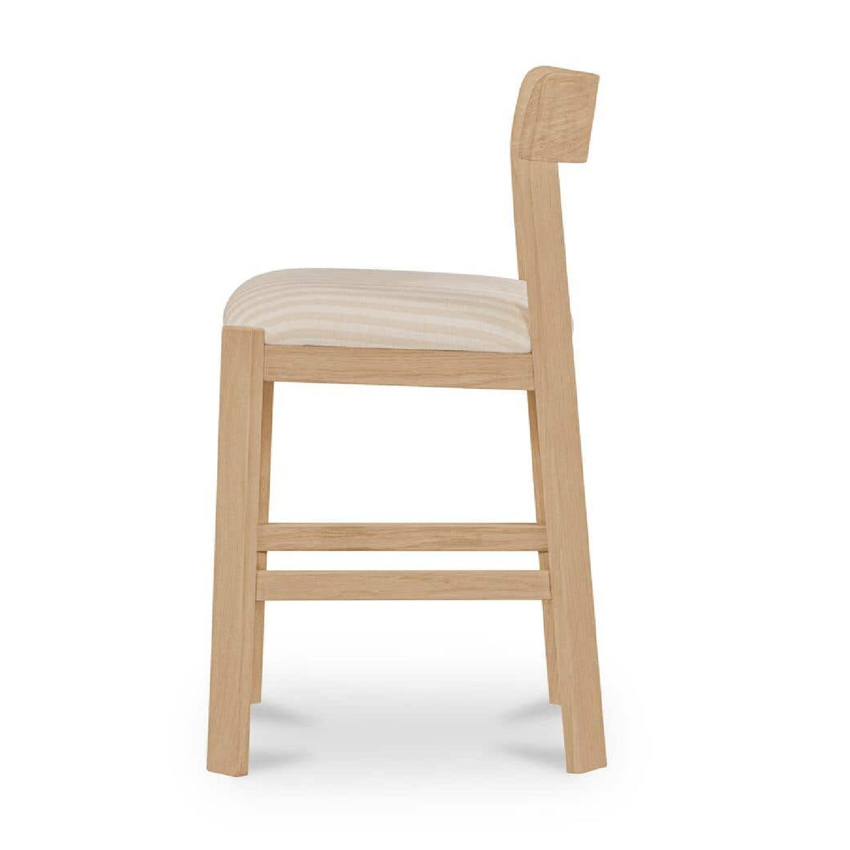 Oak Framed Padded Counter Stool | Novi Living Oli