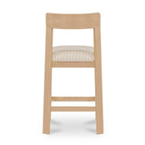 Oak Framed Padded Counter Stool | Novi Living Oli