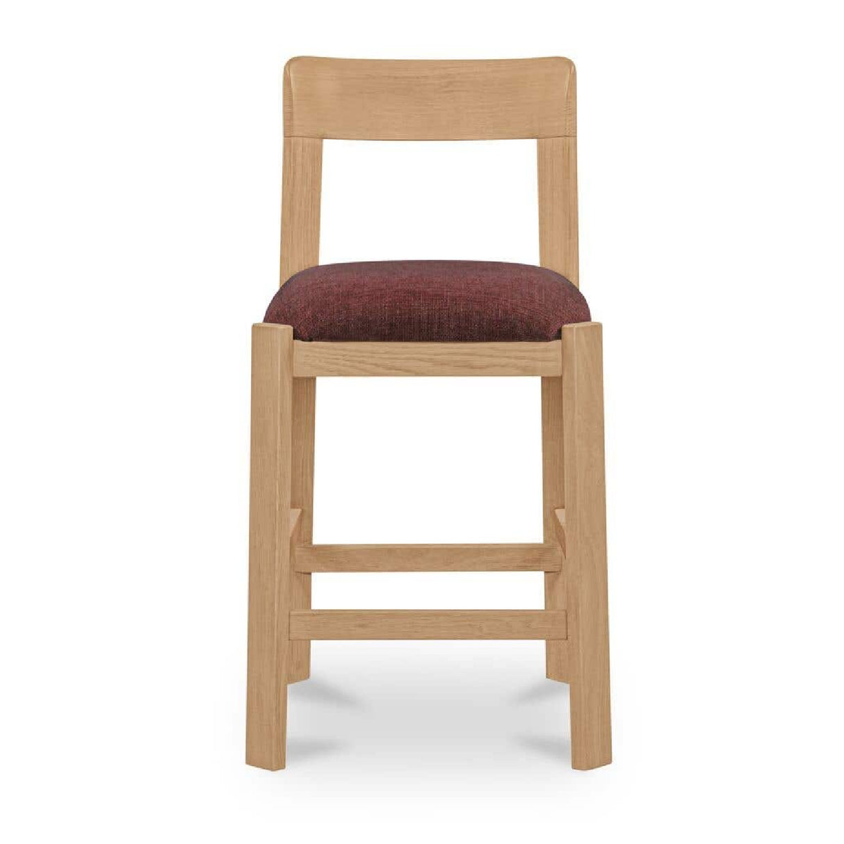 Oak Framed Padded Counter Stool | Novi Living Oli