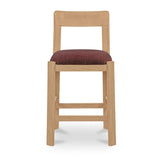 Oak Framed Padded Counter Stool | Novi Living Oli