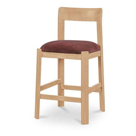 Oak Framed Padded Counter Stool | Novi Living Oli