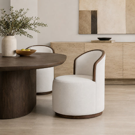 Rossi Swivel Dining Chair Berry