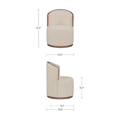 Rossi Swivel Dining Chair Berry