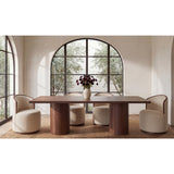 Rossi Swivel Dining Chair Berry