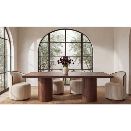 Rossi Swivel Dining Chair Berry