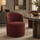 Rossi Swivel Dining Chair Berry